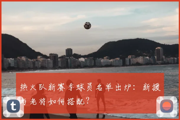 热火队新赛季球员名单出炉：新援与老将如何搭配？
